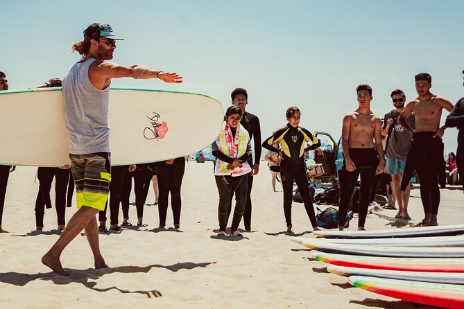 2-Hour Group Surf Lesson in Santa Monica - The shared group reality: up to 6 in your group, up to 12 total