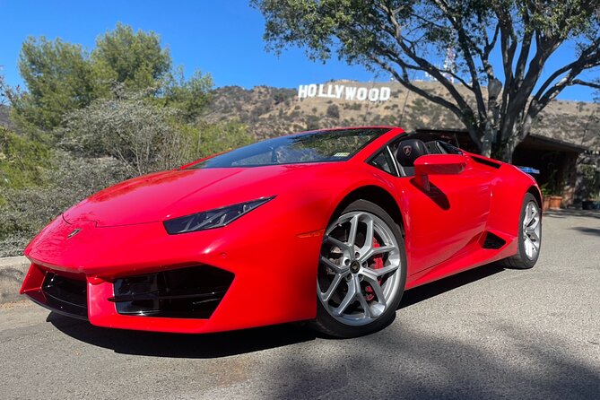 50-Minute Driving Tour: Explore Los Angeles in a Lamborghini - Hollywood in a Lamborghini Huracan Spyder: what this 50 minutes really is