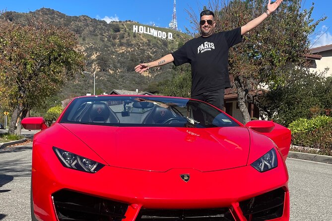 50-Minute Driving Tour: Explore Los Angeles in a Lamborghini - Mulholland Drive views and Hollywood Bowl from above