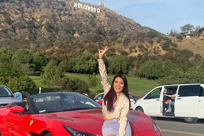 Ferrari "California T" Private Tour to Hollywood Sign View Point - How the drive fits Hollywood Blvd and the Walk of Fame vibe