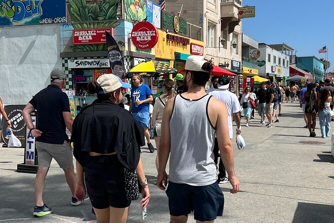 Gourmet LA Venice Beach Walking Food Tour with Delicious Dish - Stop 2: Venice Beach Boardwalk for photos and your first food moments