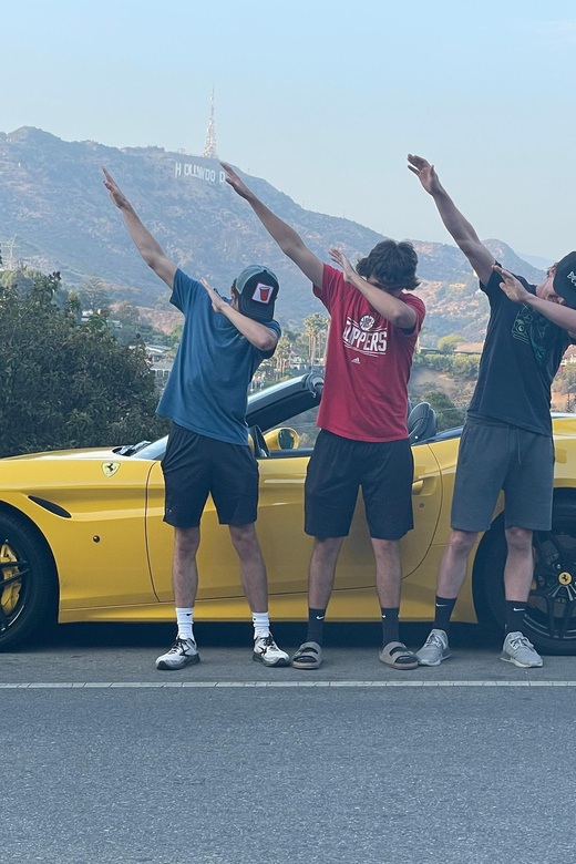 Hollywood: 30 min Hollywood Sign Ferrari Tour - The drive: Hollywood Boulevard, star homes, and iconic LA landmarks
