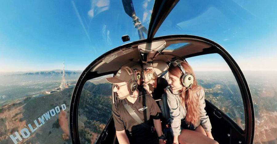 Hollywood & Beverly Hills Celebrity Helicopter Tour - Where You Check In Near Universal (Lite Flight Helicopters and the Actual Timing)