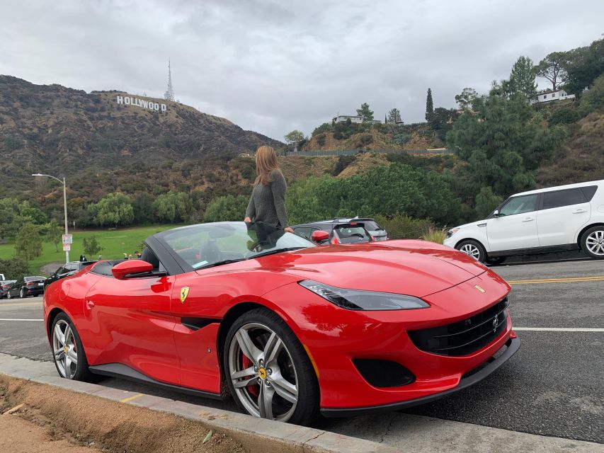 Hollywood Sign 50 Min Ferrari tour (drive or be driven) - Choose Drive It, split the wheel, or ride shotgun