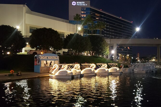 Illuminated Swan Boat Night Ride on Rainbow Lagoon in Long Beach - Make it a mini picnic: what you can bring on board