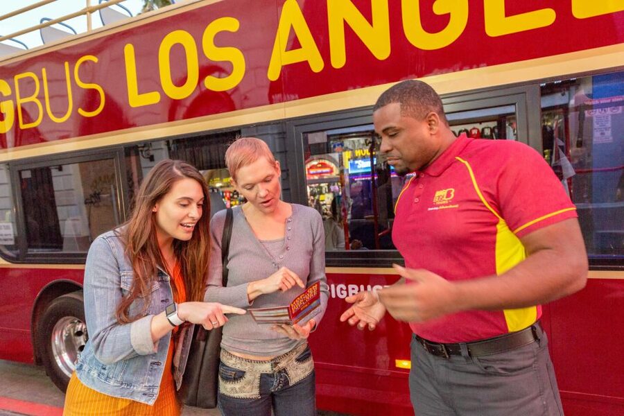 LA: Hop-on Hop-off Tour by Open-top Bus with 19 Stops - The Two-Route Plan: Red Route vs Blue Route