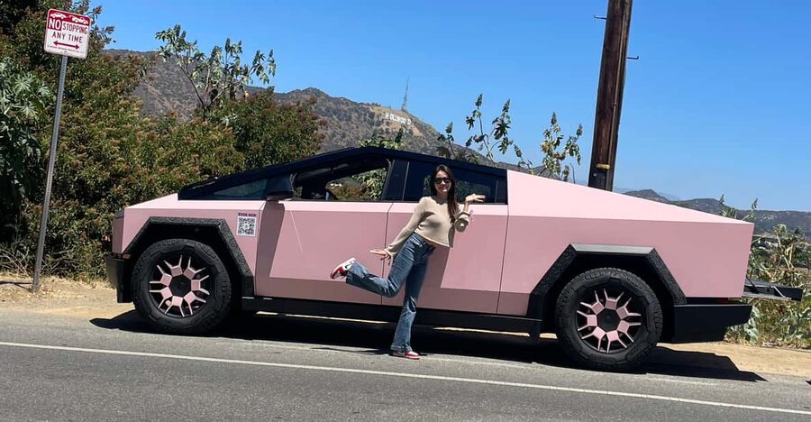Los Angeles: 30-Minute Hollywood Sign Tesla Cyber Truck Tour - Hollywood Sign photo stop: short time, big payoff