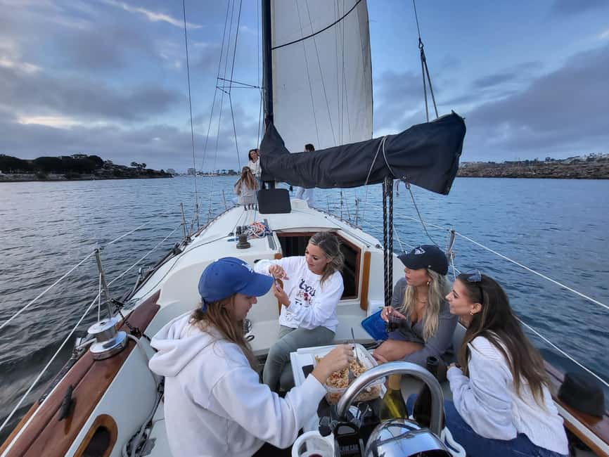 Los Angeles: Sunset Sailing - The Route: Coastline Sails Toward Santa Monica at Sunset