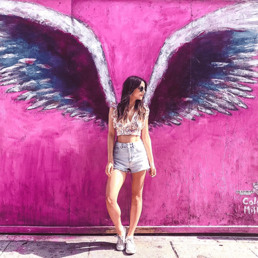 Must Have L.A. Pictures! - Angel Wings mural: street-art energy in a perfect pose spot