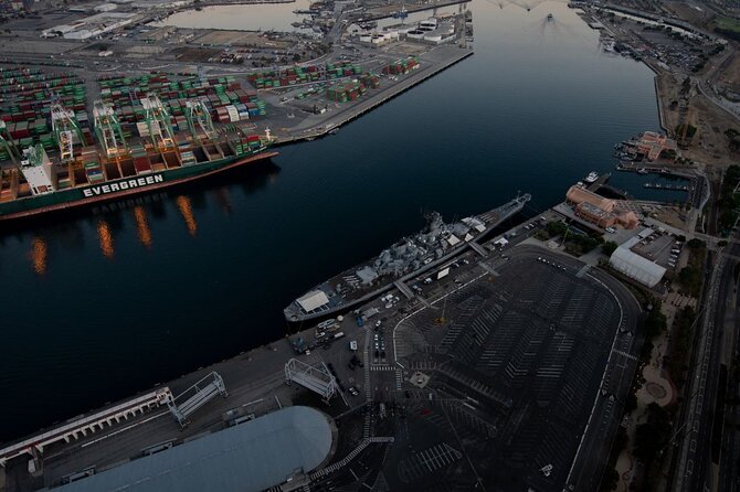 Private Helicopter Tour over Long Beach: See Catalina, Queen Mary - Belmont Shore Pier + Shoreline Village: Coastal Views With Personality