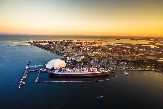 Private Helicopter Tour over Long Beach: See Catalina, Queen Mary - USS Iowa Museum + Vincent Thomas Bridge: Landmarks That Read Big From Above