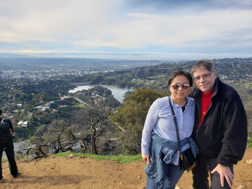 Private Hollywood Sign Adventure Hike - Hollywood versus Burbank: studios from the hilltop angle